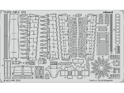 Grumman F4f-3 Wildcat - Pe Parts (For Arma Hobby Kits) - image 1