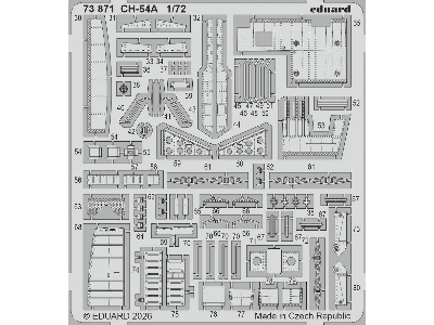 Sikorsky Ch-54 A Tarhe - Pe Parts (For Icm Kits) - image 1