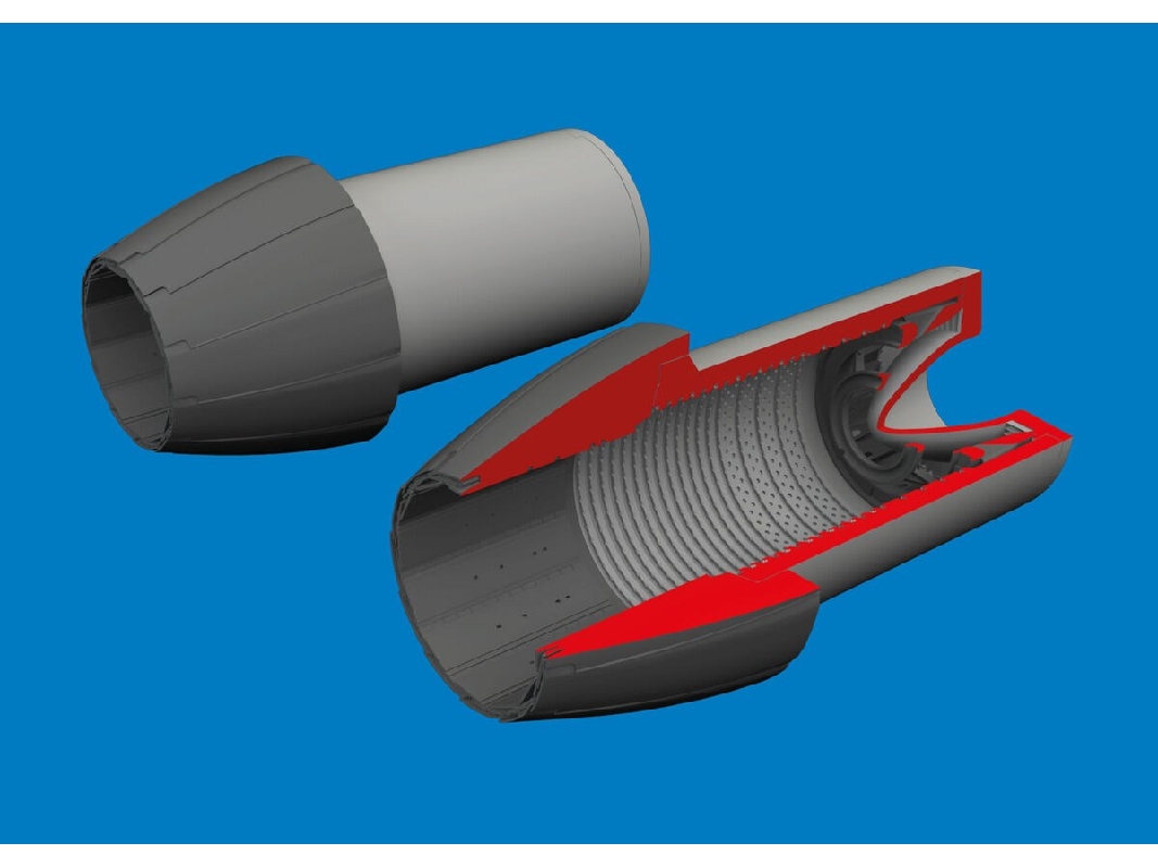 F/A-18 A/C Hornet - Exhaust Nozzles (For Kinetic Kits / 3d-printed) - image 1