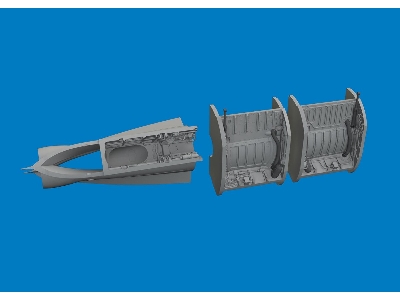 Mig-21 F - Wheel Bays (For Eduard Kits / 3d-printed) - image 2