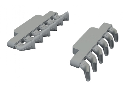 Supermarine Spitfire Mk.Ixe - Löök Plus Set With Fishtail Exhausts (For Airfix Kits) - image 4