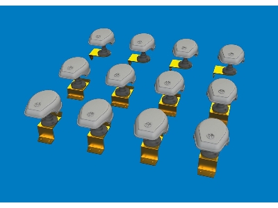 German Wwii Notek Head Lights (12 Pcs / 3d-printed) - image 2