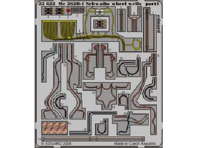 Me 262B-1 Schwalbe wheel wells 1/32 - Trumpeter - image 1