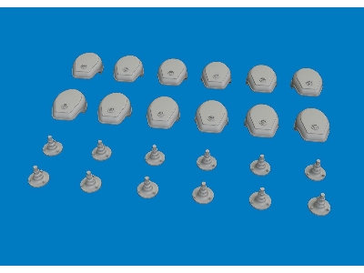 German Wwii Notek Head Lights (12 Pcs / 3d-printed) - image 3