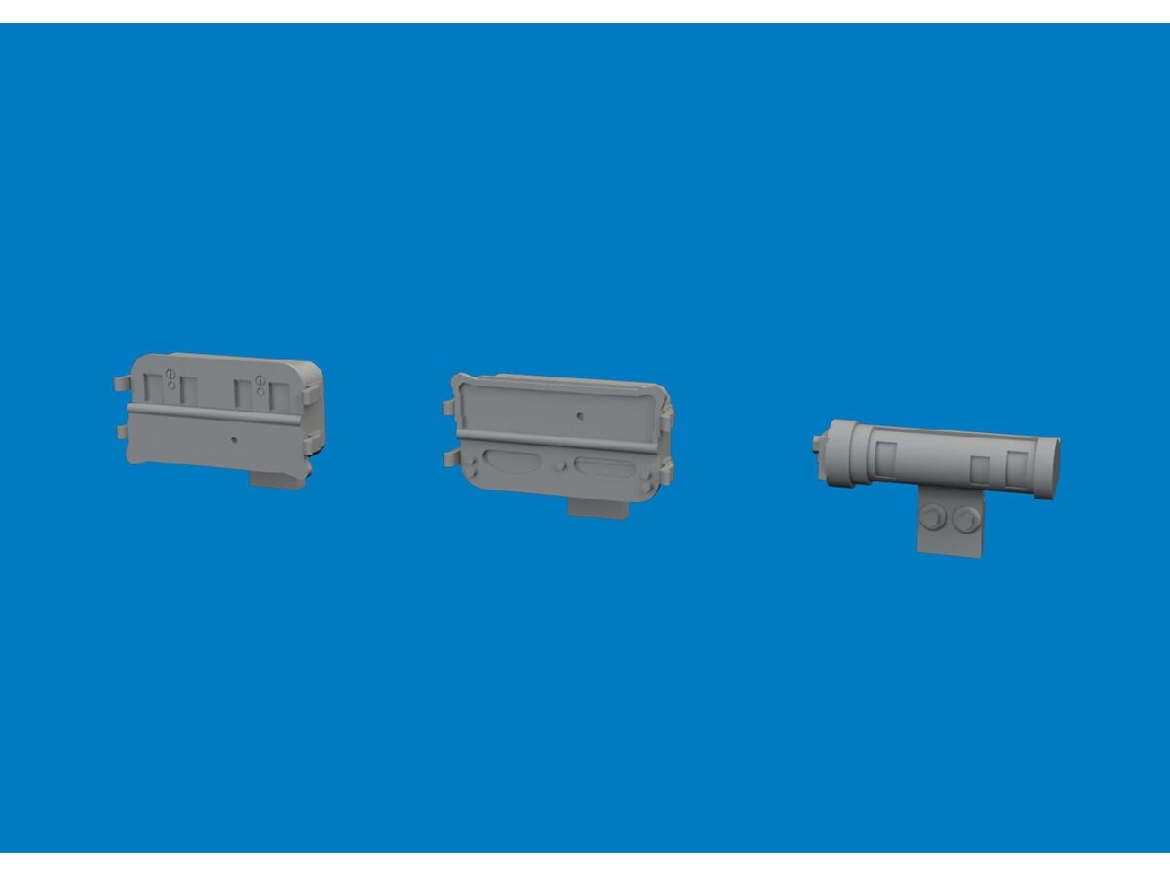German Wwii Notek Rear Lights (3 X 6 Pcs / 3d-printed) - image 1