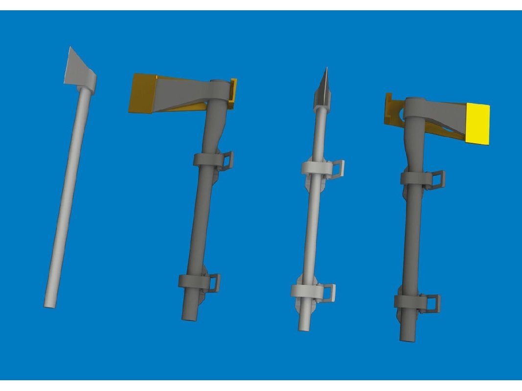 German Wwii Axe (4 Pcs / 3d-printed) - image 1