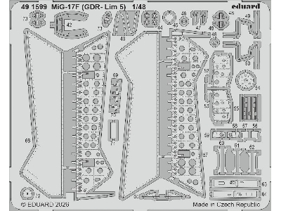 Mig-17 F (Gdr - Lim 5) - Pe Parts (For Kinetic Kits) - image 1