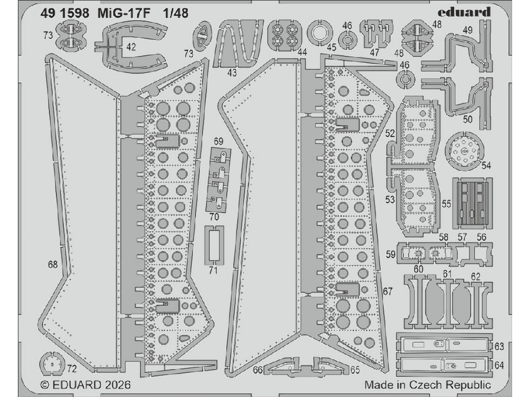 Mig-17 F - Pe Parts (For Kinetic Kits) - image 1