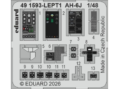 Hughes Ah-6 J - Pe Parts (For Icm Kits) - image 1