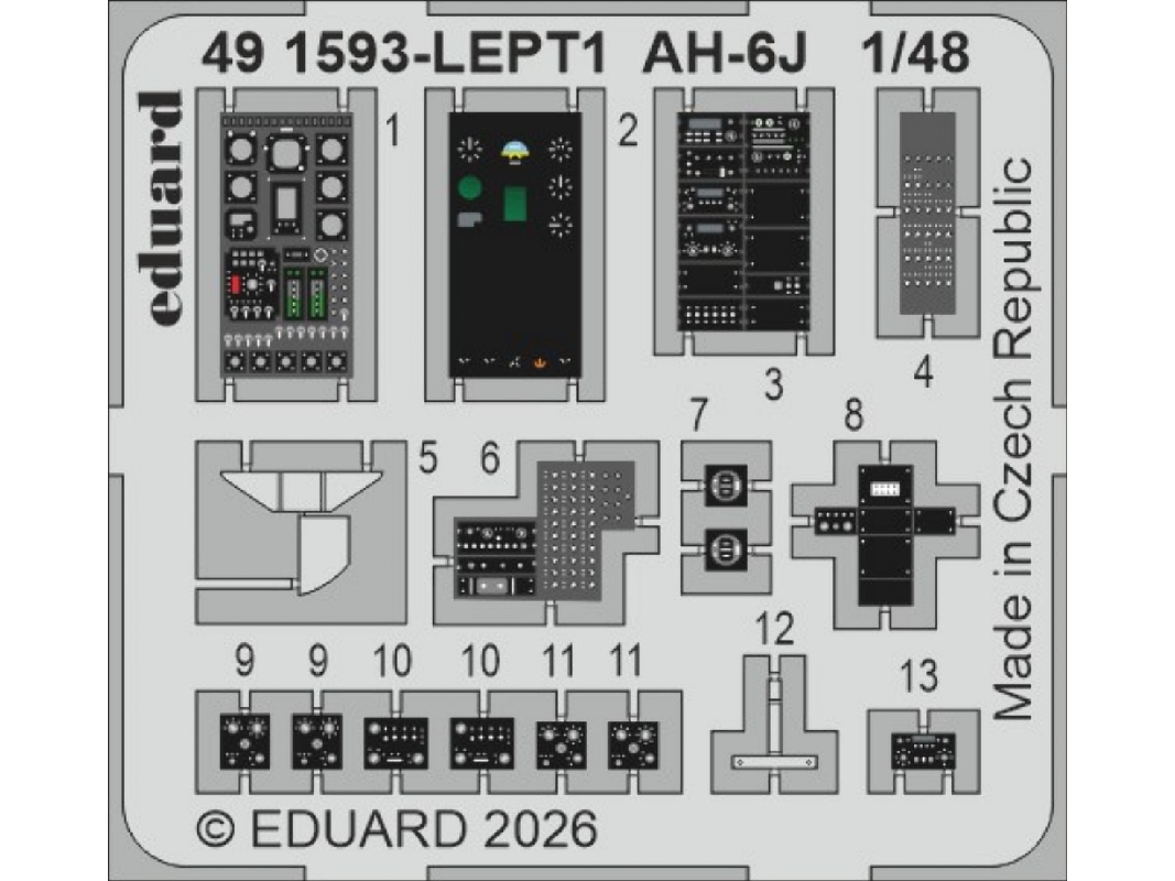 Hughes Ah-6 J - Pe Parts (For Icm Kits) - image 1
