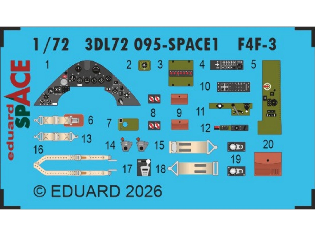 Grumman F4f-3 Wildcat - Space Set (For Arma Hobby Kits) - image 1