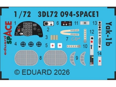 Yakovlev Yak-1b - Space Set (For Arma Hobby Kits) - image 1