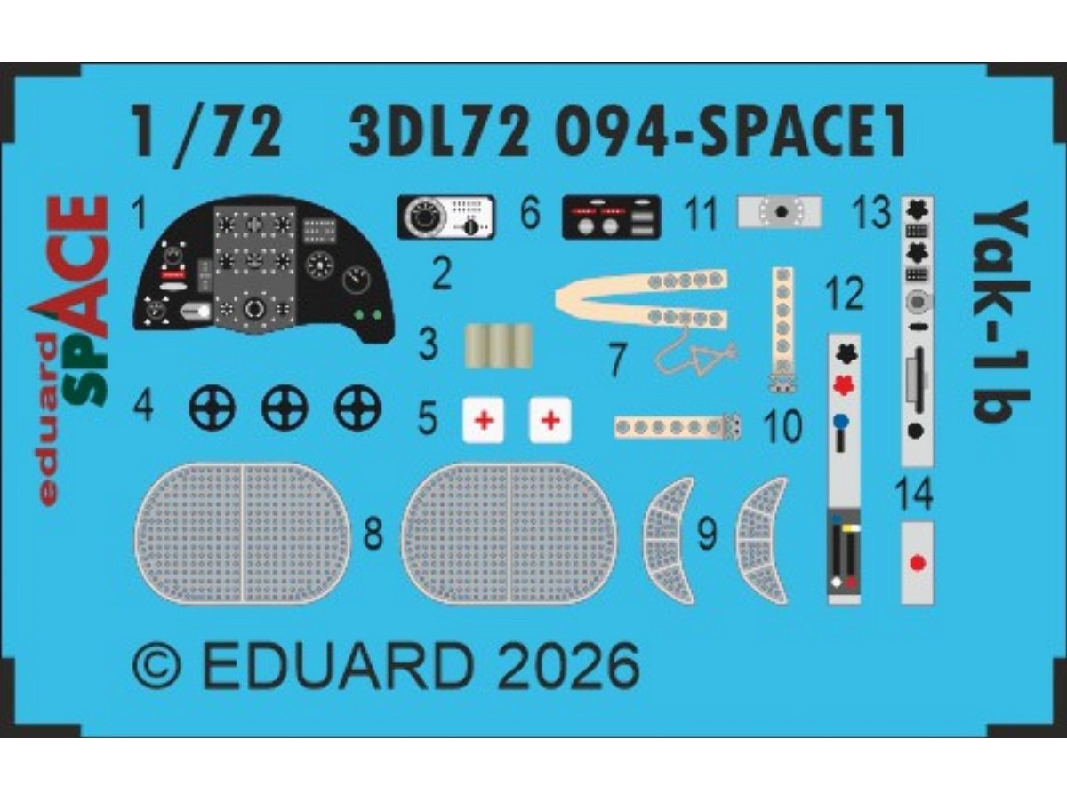 Yakovlev Yak-1b - Space Set (For Arma Hobby Kits) - image 1