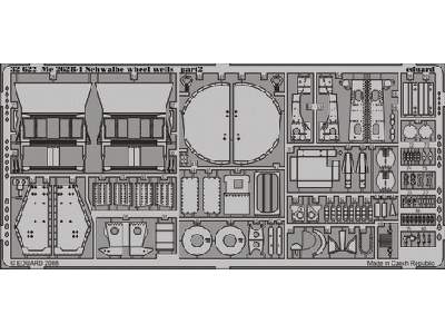 Me 262B-1 Schwalbe wheel wells 1/32 - Trumpeter - image 3