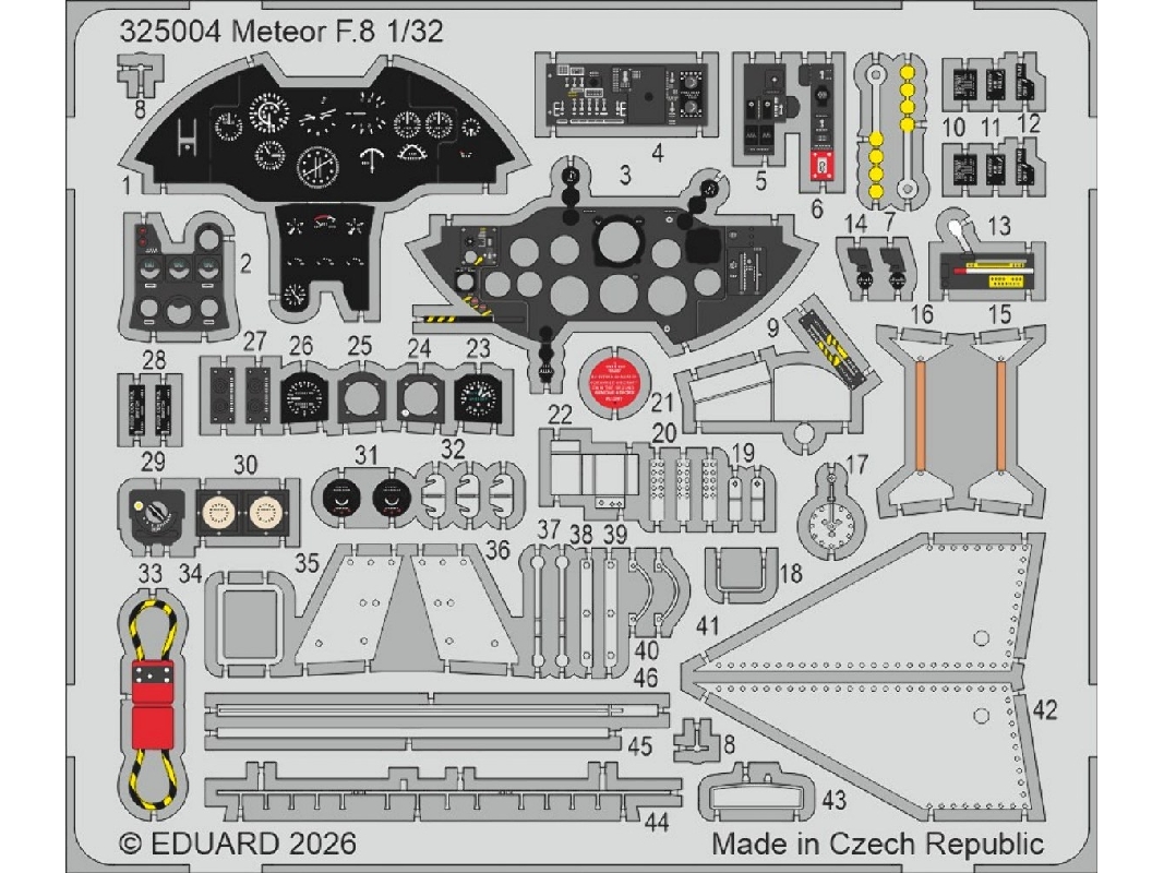 Gloster Meteor F.8 - Pe Parts (For Revell Kits) - image 1