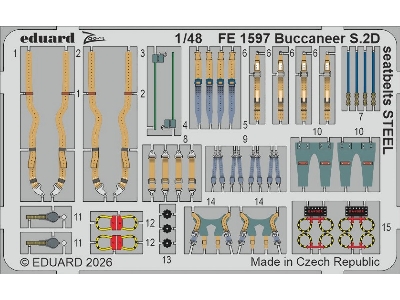 Blackburn Buccaneer S.2d - Seatbelts Steel Zoom Set (For Trumpeter Kits) - image 1