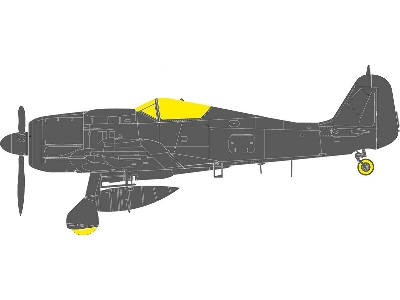 Focke Wulf Fw-190 A-8 - Tface Mask Set (For Hobby Boss Kits) - image 1
