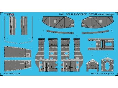 Consolidated Pby-5 A Catalina - Undercarriage Space Set (For Eduard And Revell Kits) - image 1