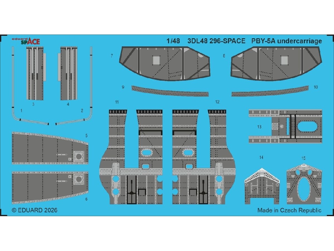 Consolidated Pby-5 A Catalina - Undercarriage Space Set (For Eduard And Revell Kits) - image 1