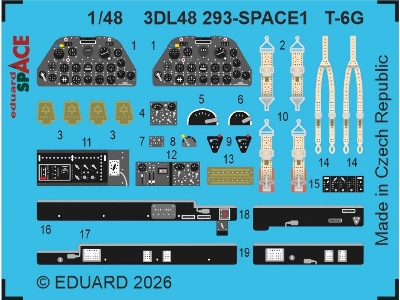 North American T-6 G Texan - Space Set (For Italeri Kits) - image 1
