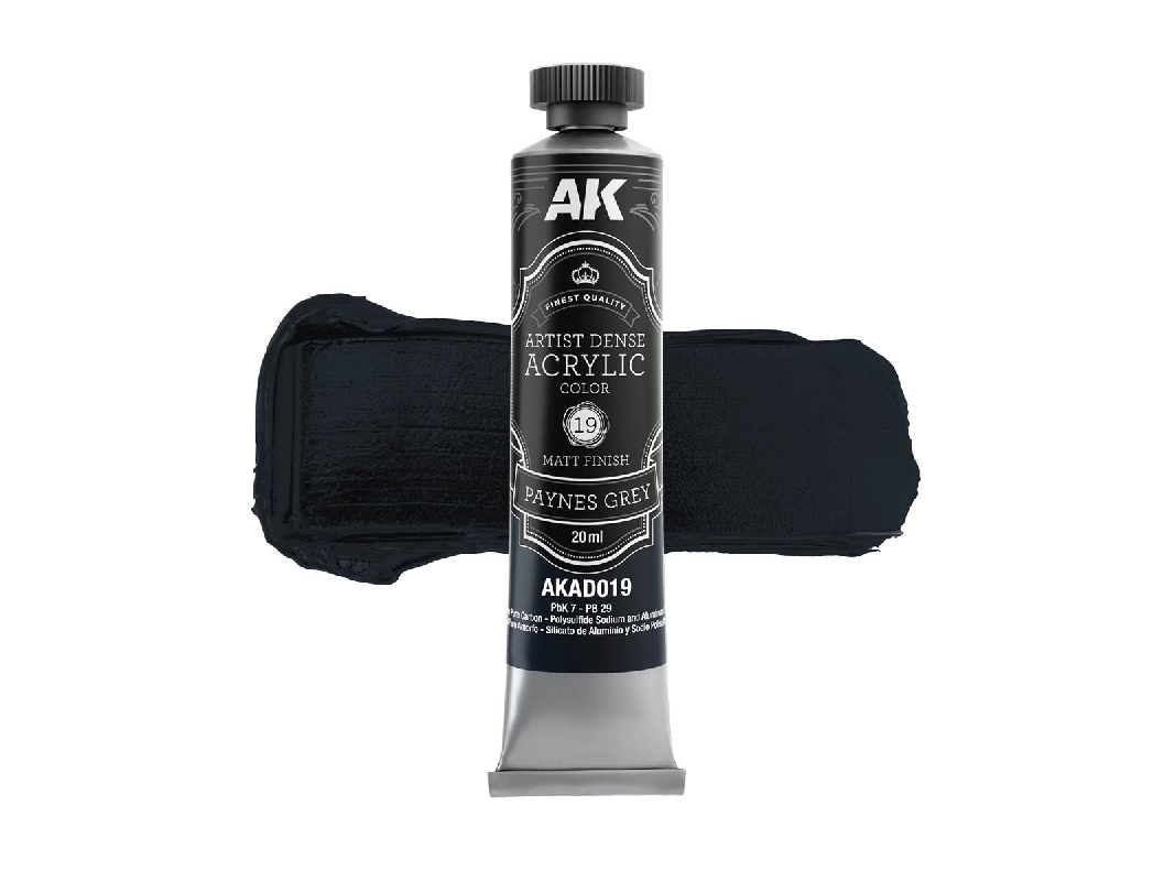 Akad019 Artist Dense Acrylic - Paynes Grey - image 1