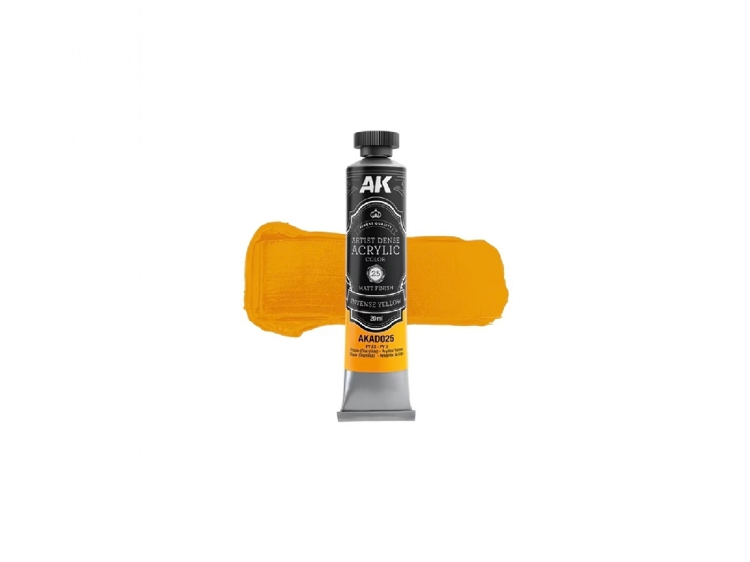 Akad025 Artist Dense Acrylic - Intense Yellow - image 1