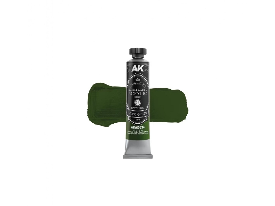 Akad034 Artist Dense Acrylic - Moss Green - image 1