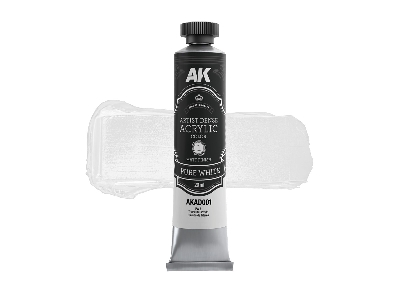 Akad104 Artist Dense Acrylic Colors - Black & White Color Set - image 2