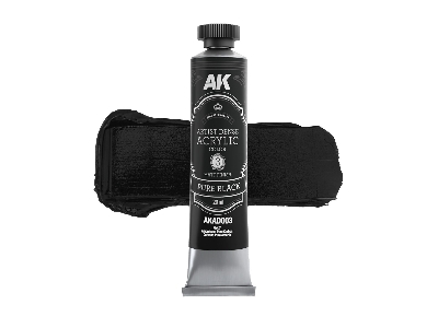 Akad104 Artist Dense Acrylic Colors - Black & White Color Set - image 4