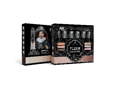Akad105 Artist Dense Acrylic Colors - Flesh Color Set - image 1