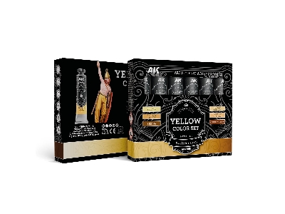 Akad106 Artist Dense Acrylic Colors - Yellow Color Set - image 1
