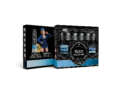 Akad108 Artist Dense Acrylic Colors - Blue Color Set - image 1