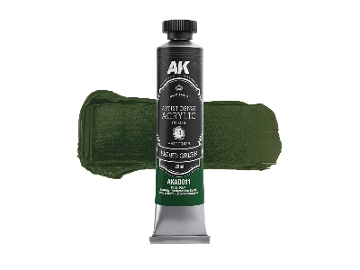 Akad109 Artist Dense Acrylic Colors - Green Color Set - image 3