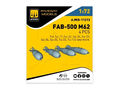 Fab-500 M62 (4 Pcs / 3d-printed) - image 1