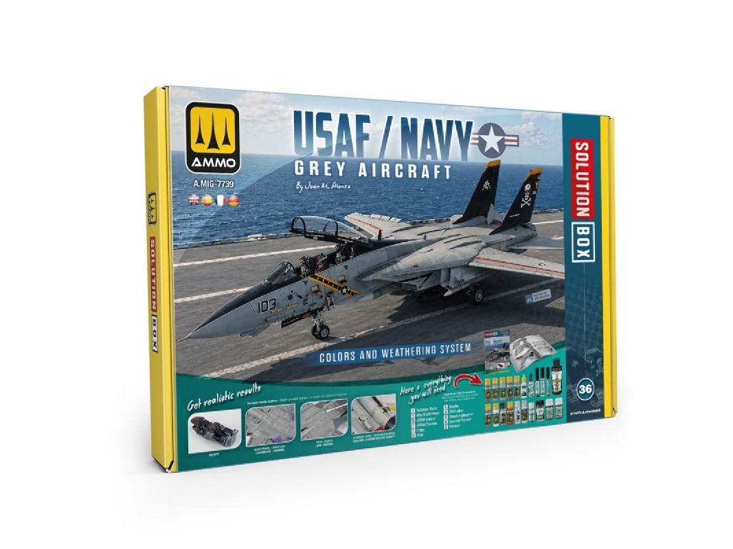 A.Mig-7739 Usaf / Us Navy Grey Aircraft - Solution Box 36 (Multilingual Edition) - image 1