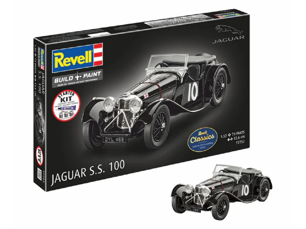 Jaguar Ss 100 - Starter Kit (Revell Classics) - image 1