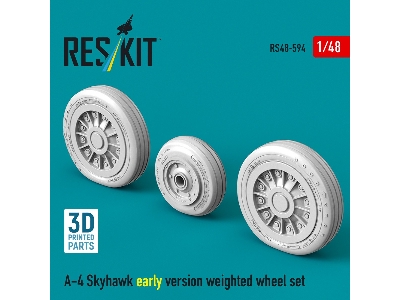 Douglas A-4 Skyhawk - Early Version Weighted Wheel Set (3d-printed) - image 2