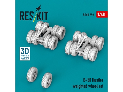 Convair B-58 Hustler - Weighted Wheel Set (3d-printed) - image 1