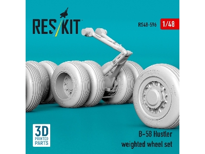 Convair B-58 Hustler - Weighted Wheel Set (3d-printed) - image 3