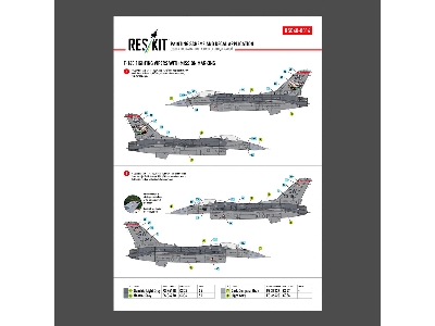 F-16 C Fighting Vipers (Block 30 / 40 / 42 / 50 And 52) With Mission Marking (Main Decals With Stencils) - image 1