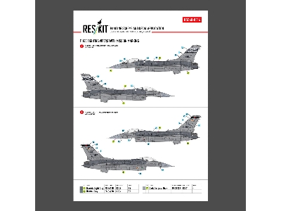 F-16 C Fighting Vipers (Block 30 / 40 / 42 / 50 And 52) With Mission Marking (Main Decals With Stencils) - image 3