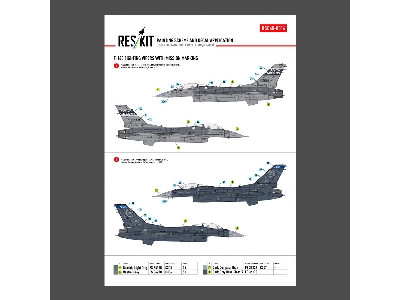 F-16 C Fighting Vipers (Block 30 / 40 / 42 / 50 And 52) With Mission Marking (Main Decals With Stencils) - image 4