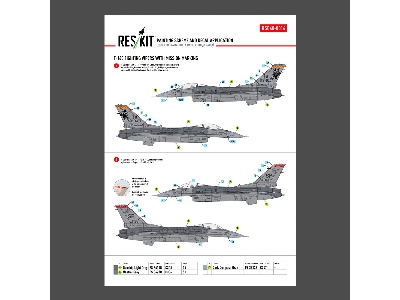 F-16 C Fighting Vipers (Block 30 / 40 / 42 / 50 And 52) With Mission Marking (Main Decals With Stencils) - image 5