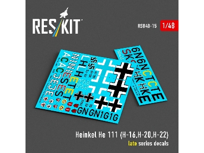 Heinkel He-111 H-16 / H-20 And H-22 - Late Series Decals - image 2