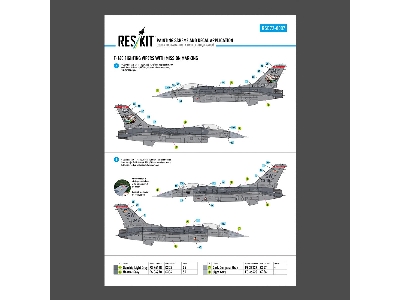 F-16 C Fighting Vipers (Block 30 / 40 / 42 / 50 And 52) With Mission Marking (Main Decals With Stencils) - image 1