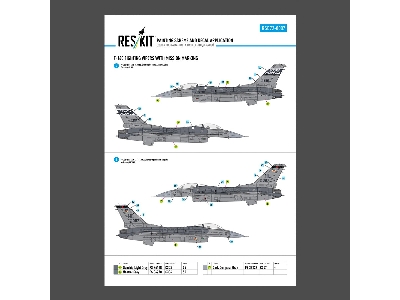 F-16 C Fighting Vipers (Block 30 / 40 / 42 / 50 And 52) With Mission Marking (Main Decals With Stencils) - image 3