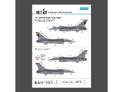 F-16 C Fighting Vipers (Block 30 / 40 / 42 / 50 And 52) With Mission Marking (Main Decals With Stencils) - image 4
