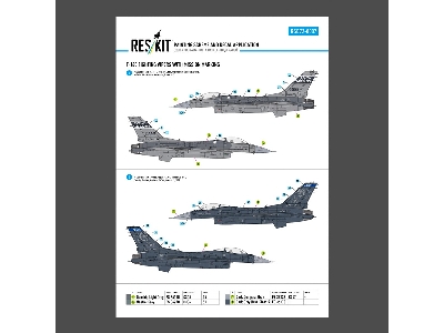 F-16 C Fighting Vipers (Block 30 / 40 / 42 / 50 And 52) With Mission Marking (Main Decals With Stencils) - image 5