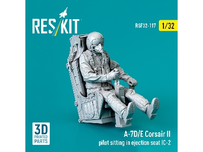 A-7 D/E Corsair Ii - Pilot Sitting In Ejection Seat Ic-2 (1 Figure / 3d-printed) - image 1