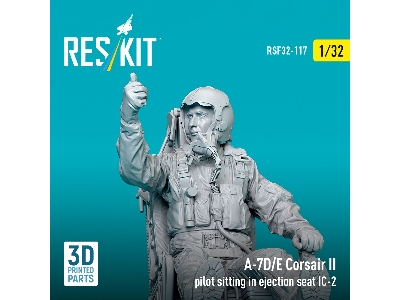 A-7 D/E Corsair Ii - Pilot Sitting In Ejection Seat Ic-2 (1 Figure / 3d-printed) - image 3